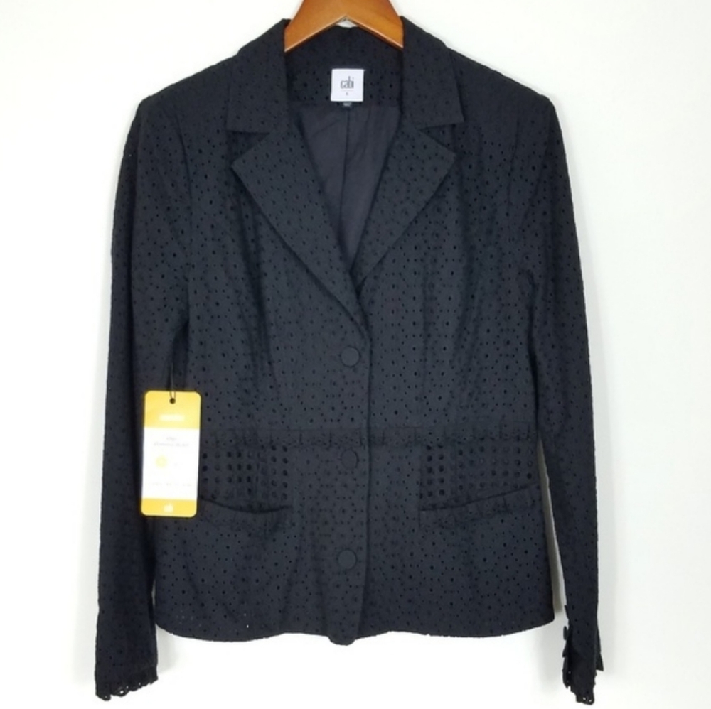 Cabi Flamenco Eyelet Jacket Black 6